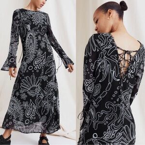 H&M chiffon printed midi dress
